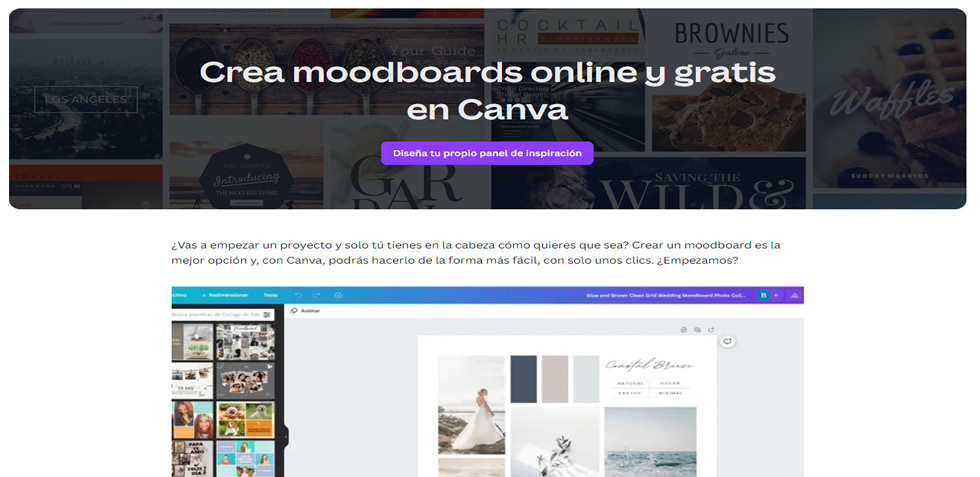 Canva - Crear Moodboards