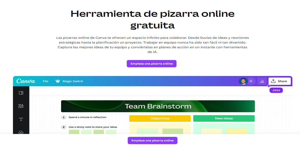 Canva - Pizarra Online